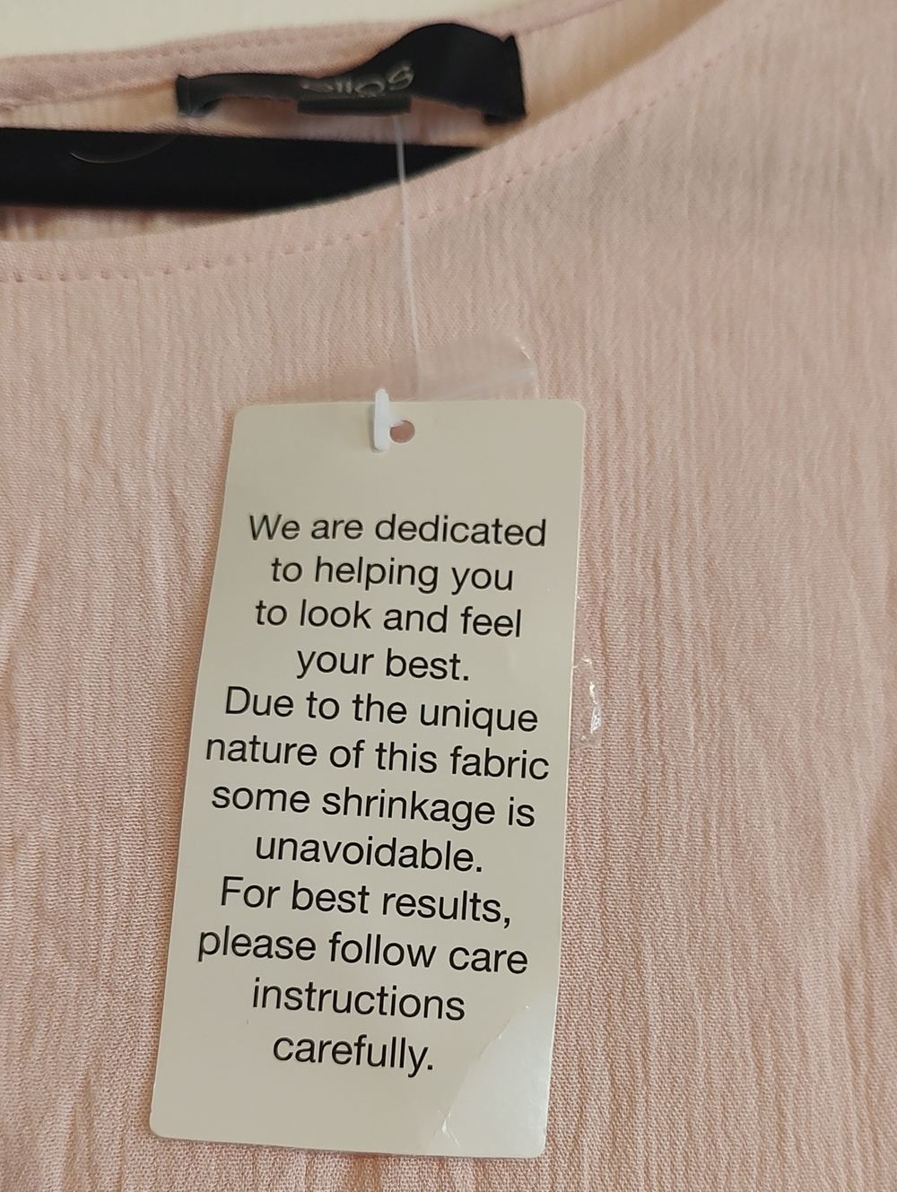 Ellos Long Sleeve Pink Blouse - Picture 5 of 6
